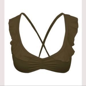 San Lorenzo Ruffle Shoulder Top L